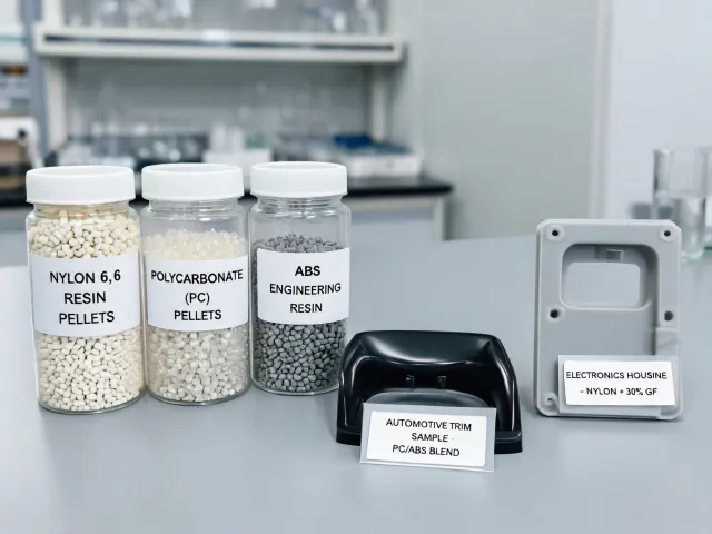 Engineering polymer resin samples